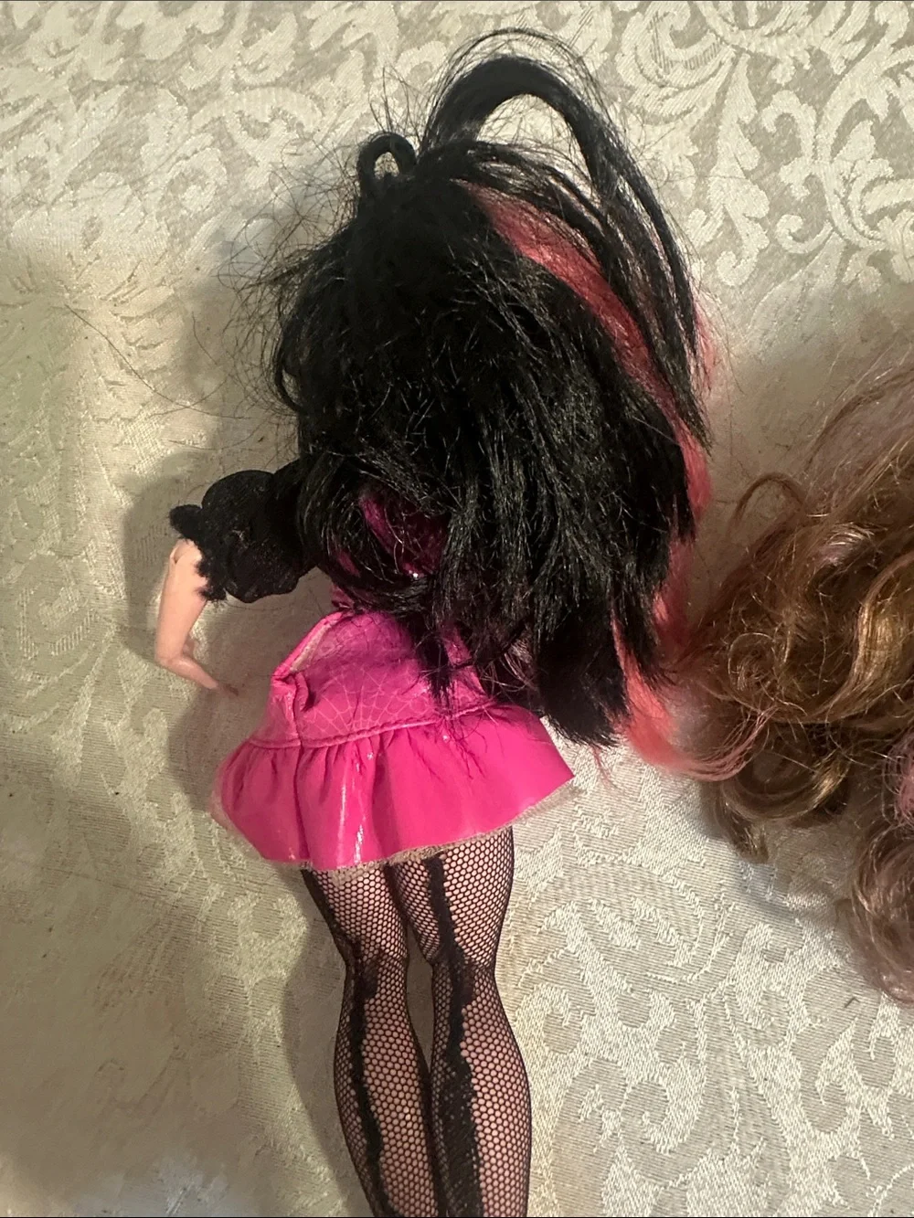 Pair of Monster High Dolls with Pink & Purple Outfits